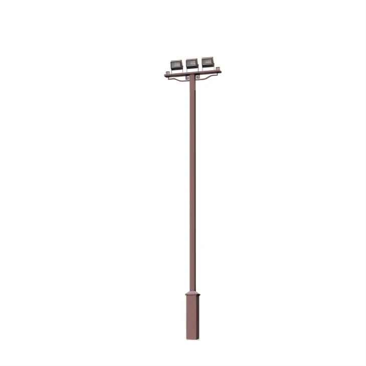 High Mast Light Pole With Winch factory