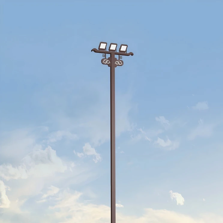 High Mast Light Pole With Fall Proof System